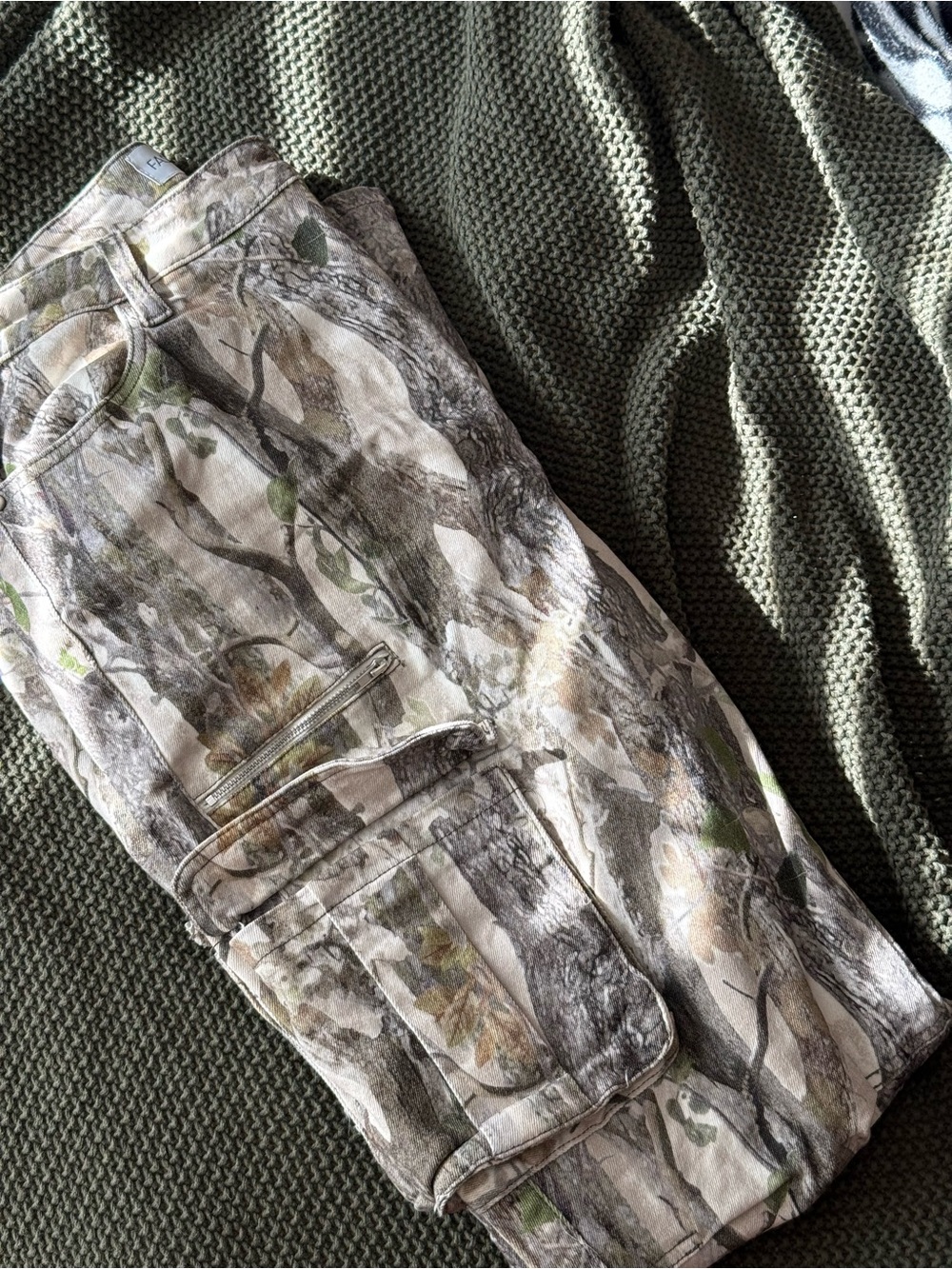 Camouflage Cargo Pants - Green & Brown Camo